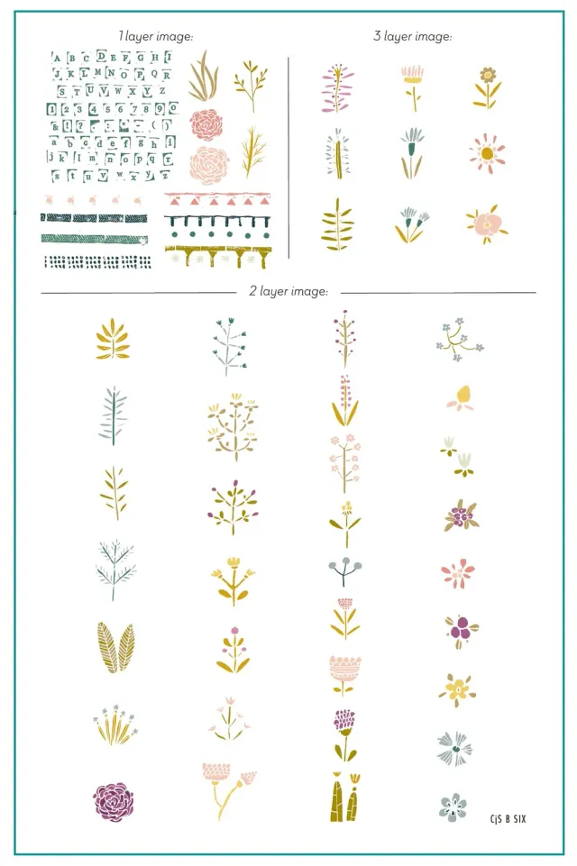 Clear Jelly Stamper Beginner Edition B-Six stempelplade 14x9