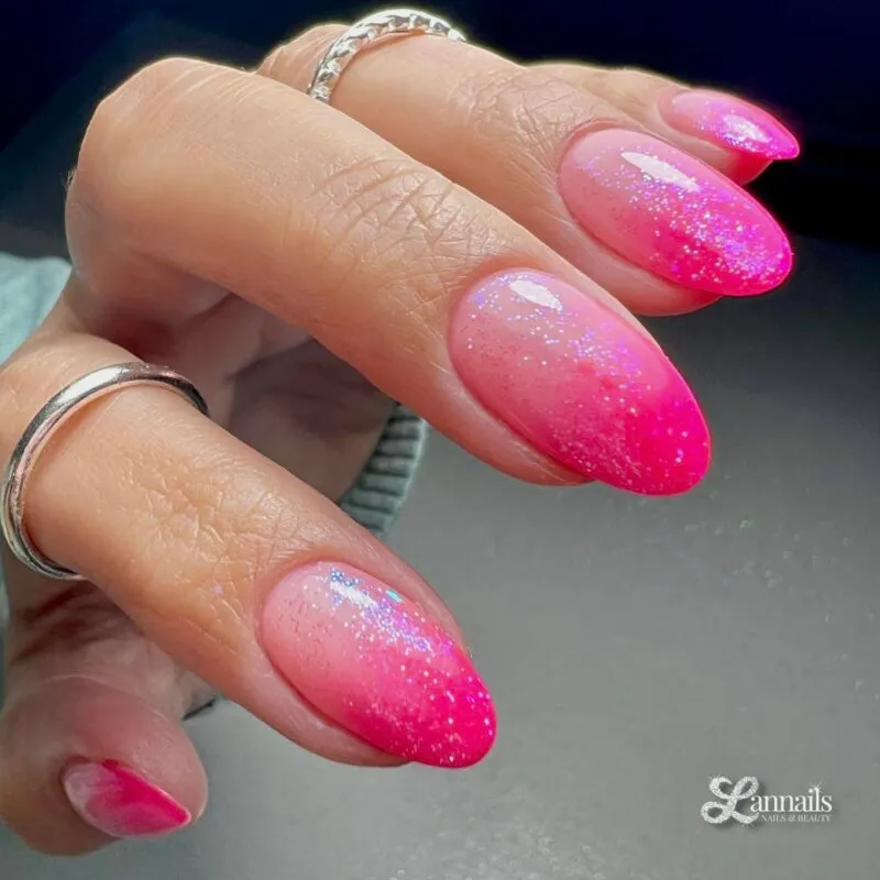 Beautystones June Glitter negleglitter lyserød