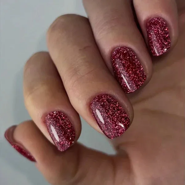 Didier Lab Brillant No9 gellak 8ml rød glimmer