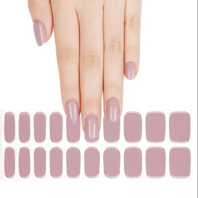 Clear Jelly Stamper Gel-ly Wraps 378 neglewraps 20 stk mauve