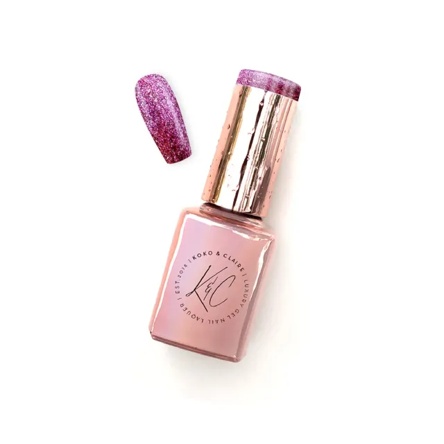KoKo & Claire 0237 Gettin Figgy With It gellak lilla shimmer