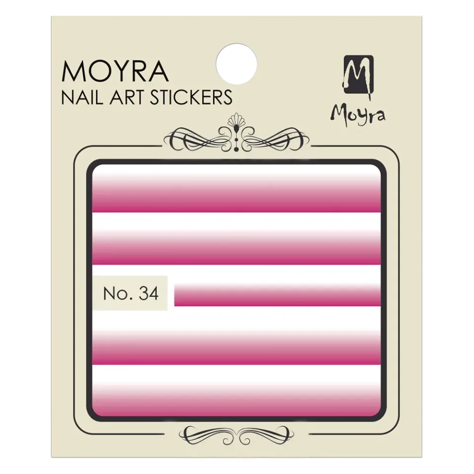 Moyra Nail art stickers No. 34 negleklistermærker vanddecals