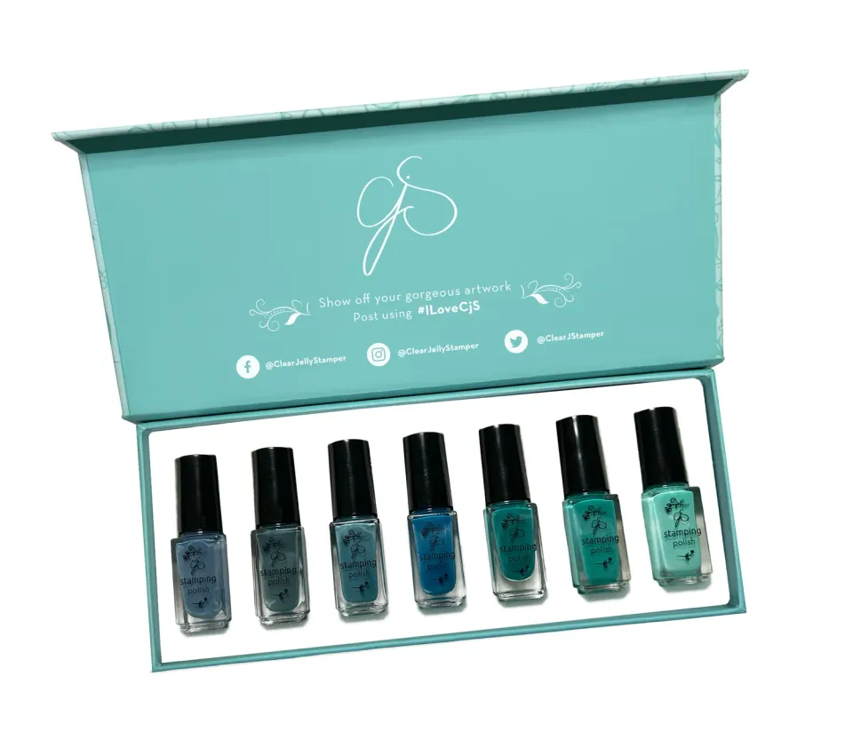 Clear Jelly Stamper Under the Sea stampinglak sæt 7x5ml blå grøn