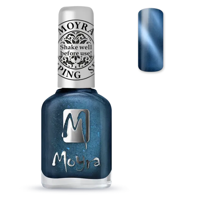 Moyra Cat Eye SP33 stamping neglelak magnetic blue 12 ml