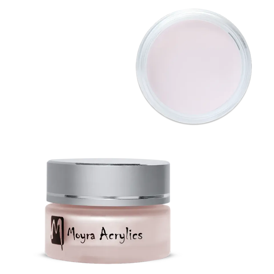 Moyra Soft Pink akrylpulver lyserød naturlig