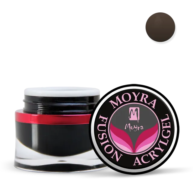 Moyra Fusion No.06 Smoky Black acrylgel 15 g sort