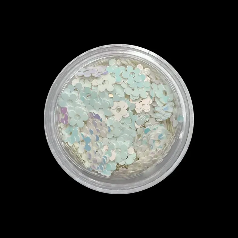 Indigo Nails Flowers White negledekor hvid blomst