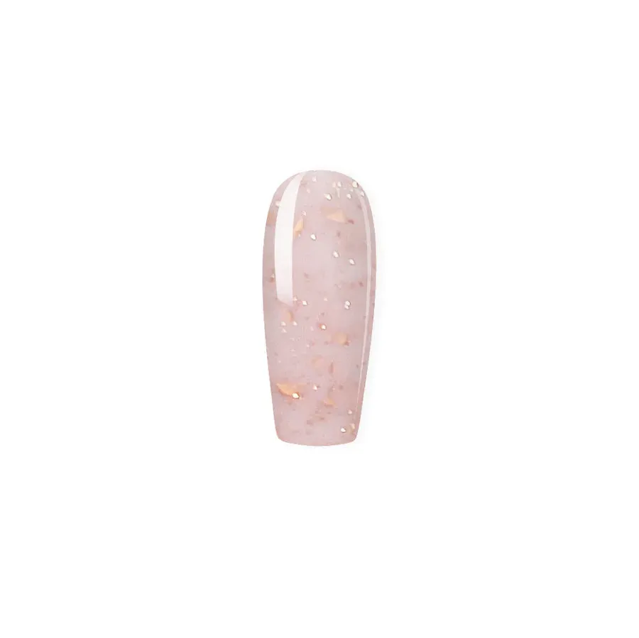 Clear Jelly Stamper 529 Elegant builder gel pink 12 ml flake