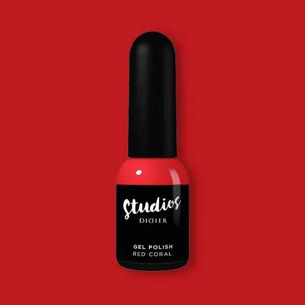 Studios Didier Red Coral gellak glitter nude HEMA-fri