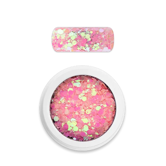 Moyra Holo glitter mix 23 chameleon sugar pink 1 g
