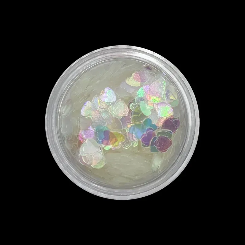 Beautystones Hearts neglepynt iridescent hjerter til negle
