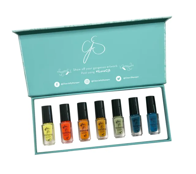 Clear Jelly Stamper Fall Mix Up stamping lak sæt 7x5ml efterår