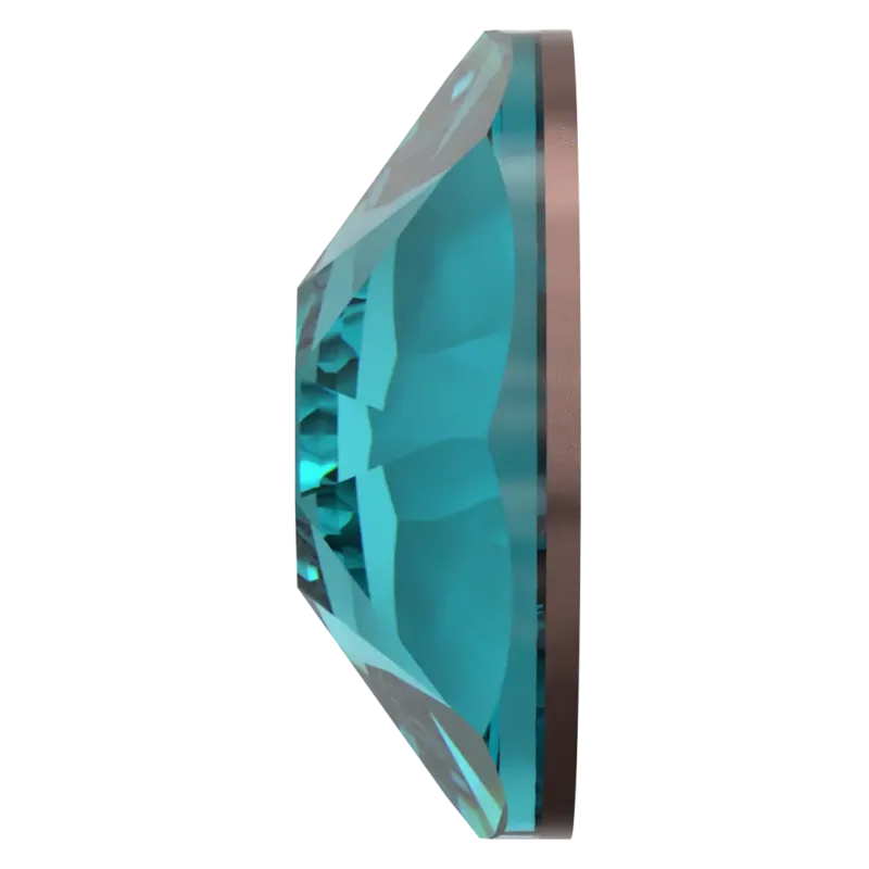 Beautystones Blue Zircon neglekrystaller flat back blå
