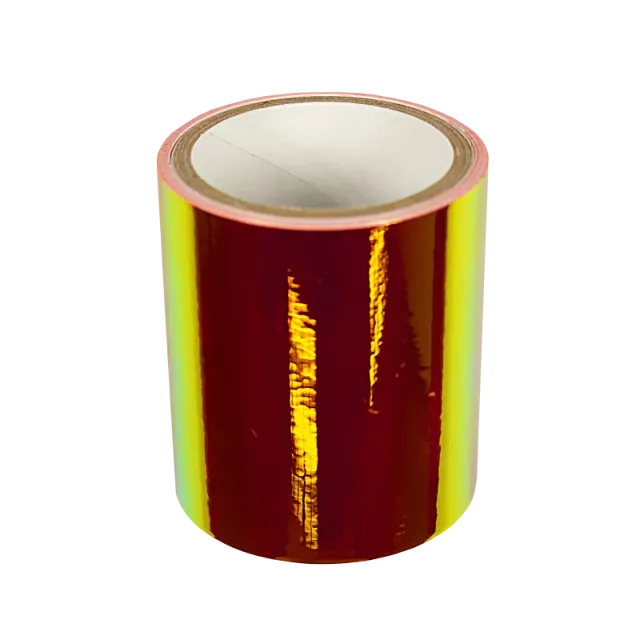 Indigo Nails Orange Iridescent Mirror Tape negletape orange