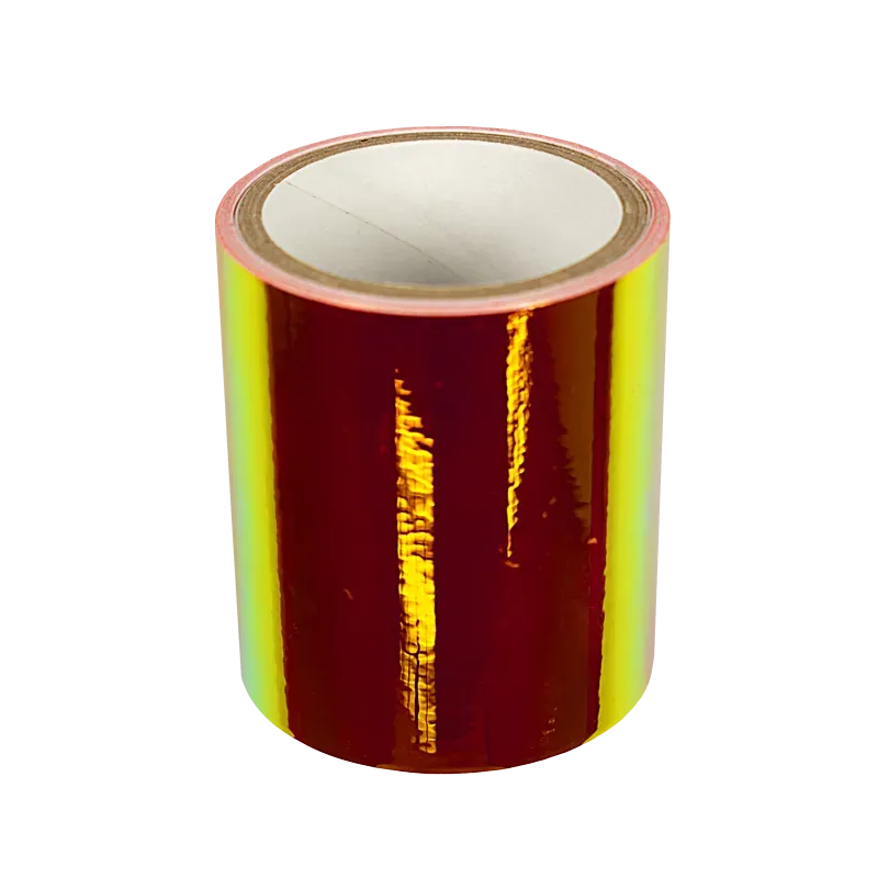 Indigo Nails Orange Iridescent Mirror Tape negletape orange