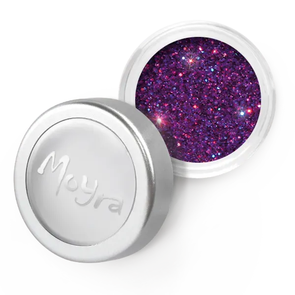 Moyra glitterpulver No. 17 5 g fint til negle