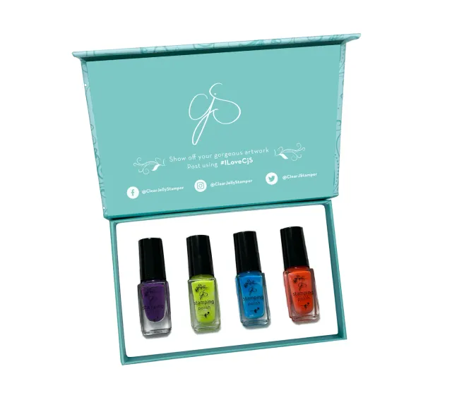 Clear Jelly Stamper Wild & Free stamping lak sæt 4x5 ml
