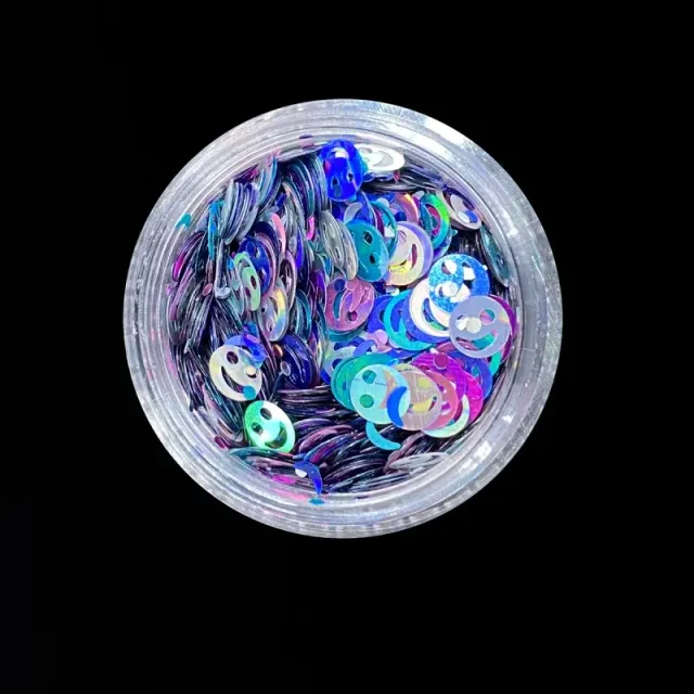 Indigo Nails Beautystones Holo Smiles neglepynt