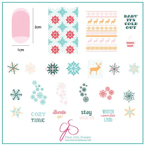 Clear Jelly Stamper December 2020 stempelpladesæt 2 stk jul