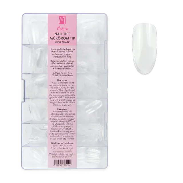 Moyra negletipper Oval full cover 500 stk fleksible