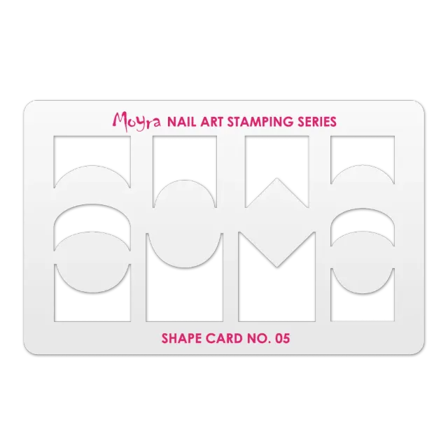 Moyra Shape Card 05 stampingkort til negledesign