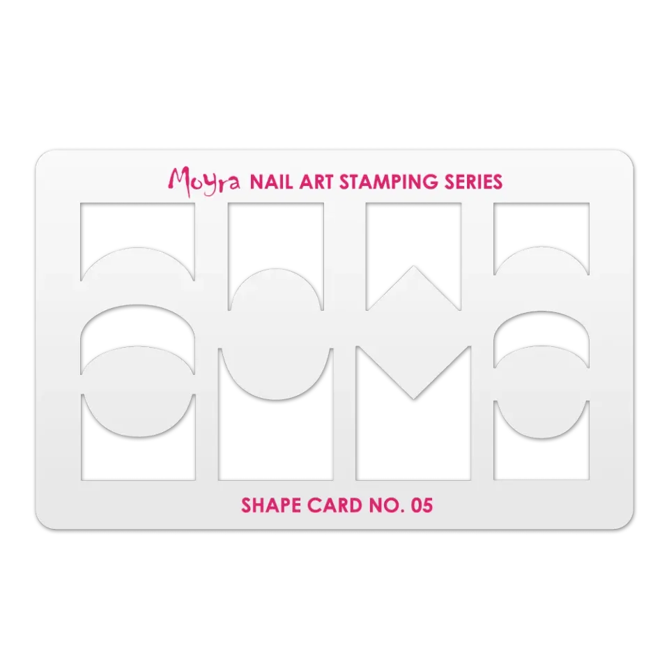 Moyra Shape Card 05 stampingkort til negledesign