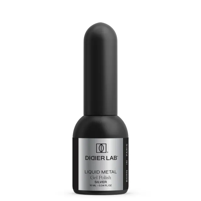 Didier Lab Liquid Metal Silver gellak sølv HEMA-fri
