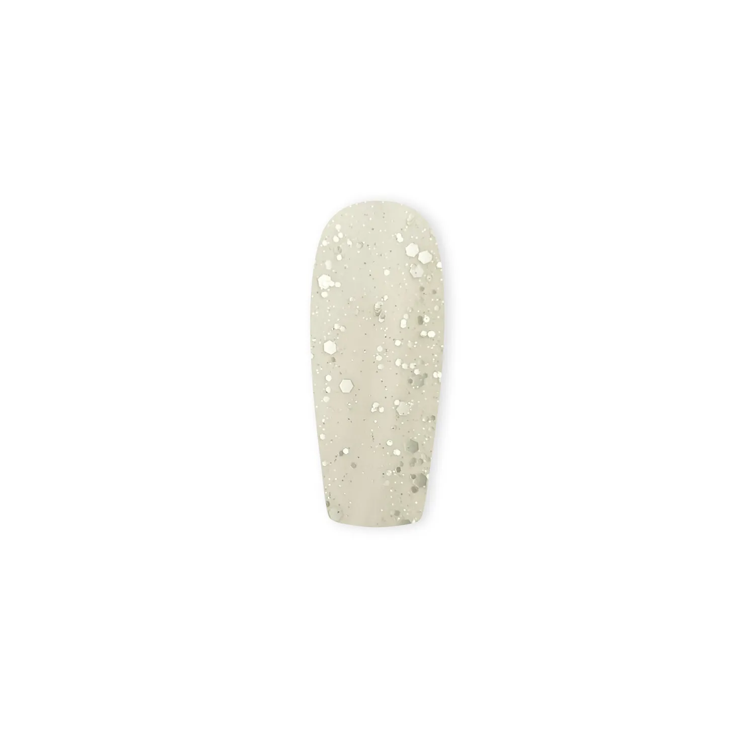 Clear Jelly Stamper Velvet Multi Confetti Silver topcoat mat 12 ml