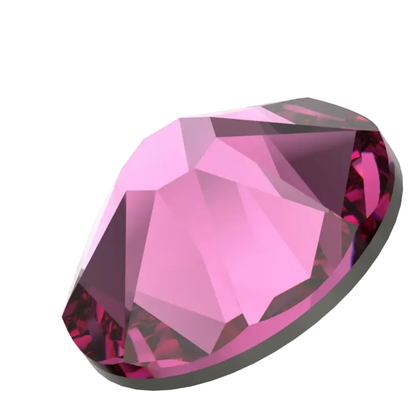 Beautystones Fuchsia neglekrystaller pink glans