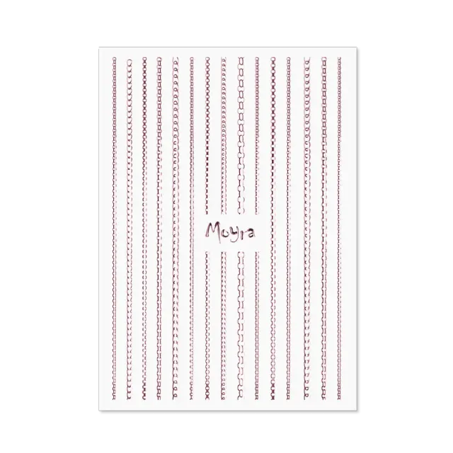 Moyra Nail Art Strips Chain No. 03 neglestrips rose gold