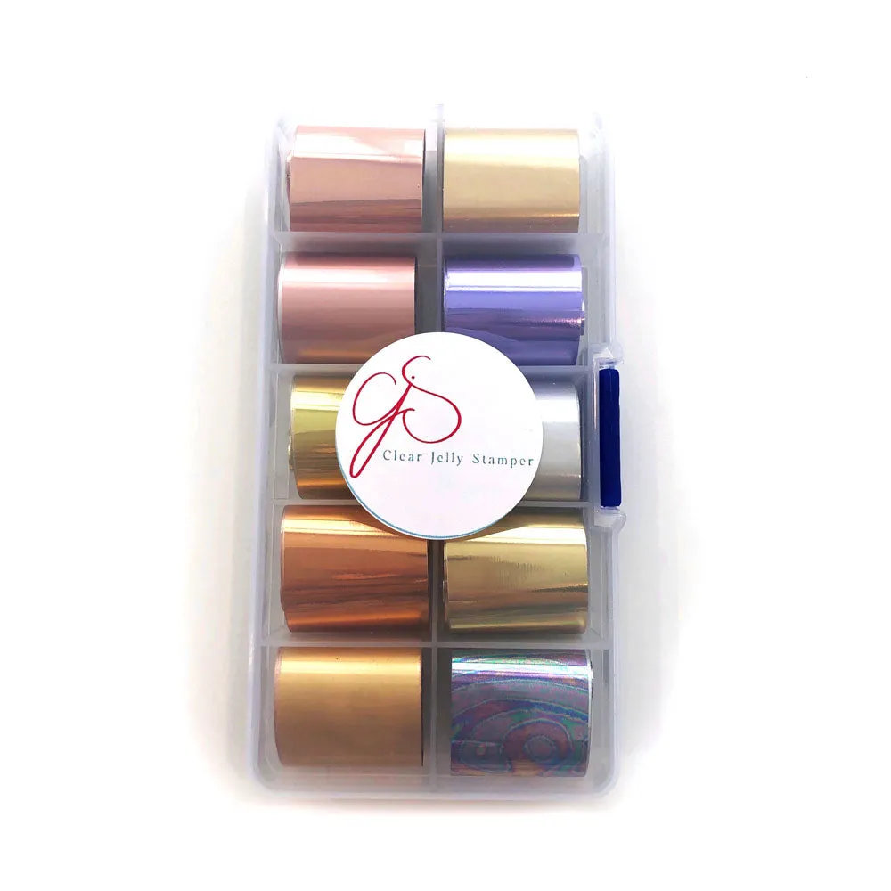 Clear Jelly Stamper Art Foil Collection 1 neglefolie 10 stk