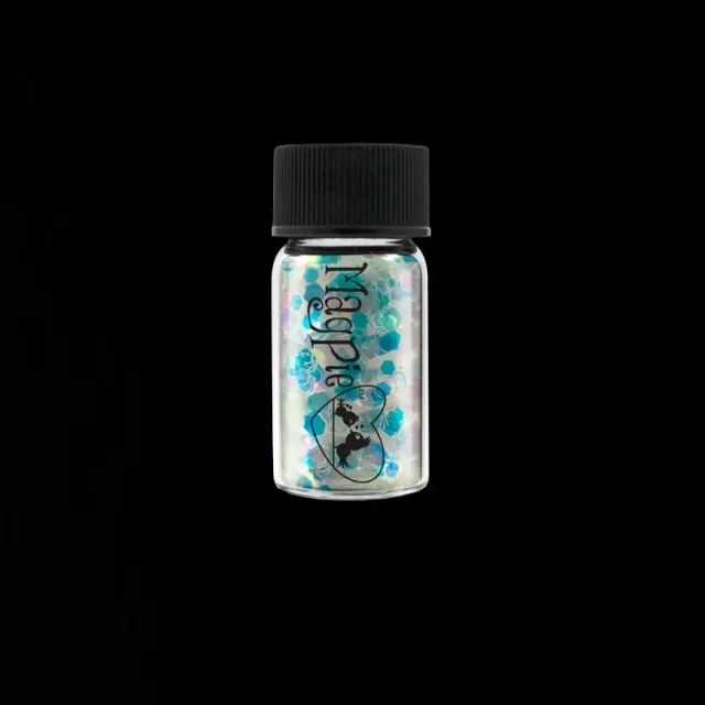 Indigo Nails Beautystones Flossy Hexagons neglitter stor