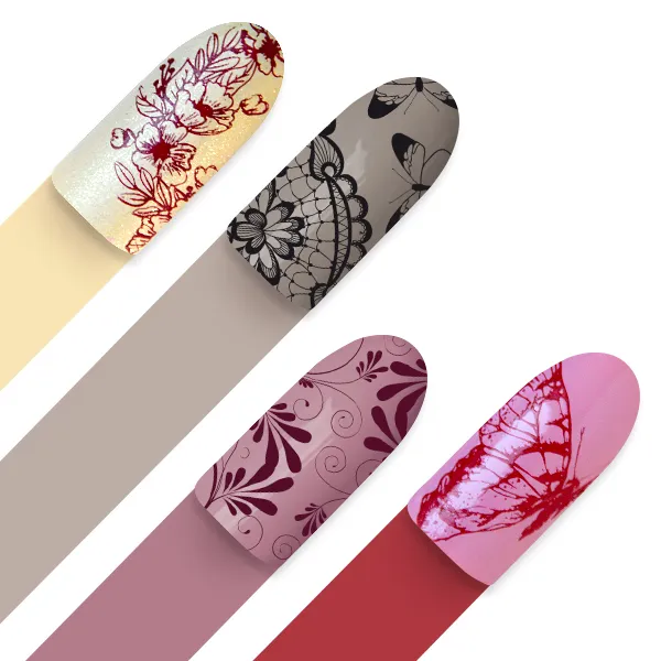 Moyra Stamping Plate 61 nail art L'amour stempelplade