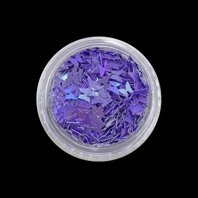 Indigo Nails Beautystones Butterfly Purple neglepynt