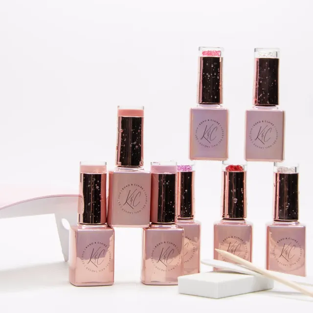 Clear Jelly Stamper Intro Kit gellak sæt med LED-lampe og 3 farver