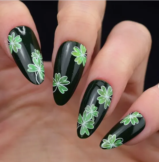 Clear Jelly Stamper CjSH-105 Pretty Clover stamping plade