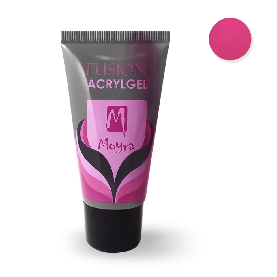 Moyra Fusion Acrylgel 01 Tulip Pink 30 ml lyserød