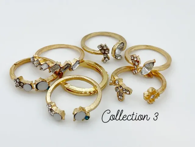 Clear Jelly Stamper KoKo & Claire Collection 3 dekorative ringe 9-11 stk