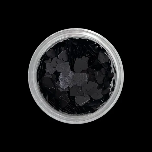 Indigo Nails Hearts Black neglepynt med hjerter