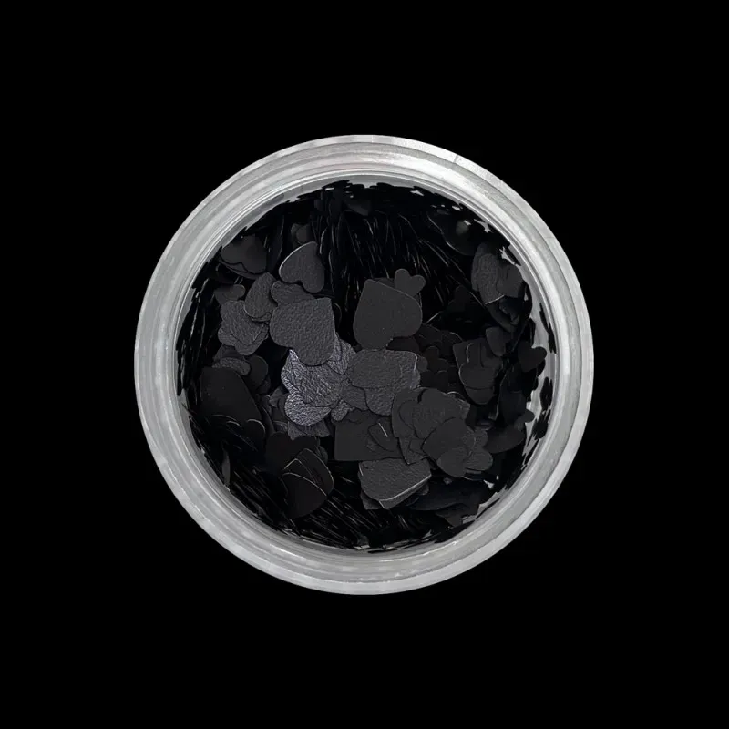 Indigo Nails Hearts Black neglepynt med hjerter