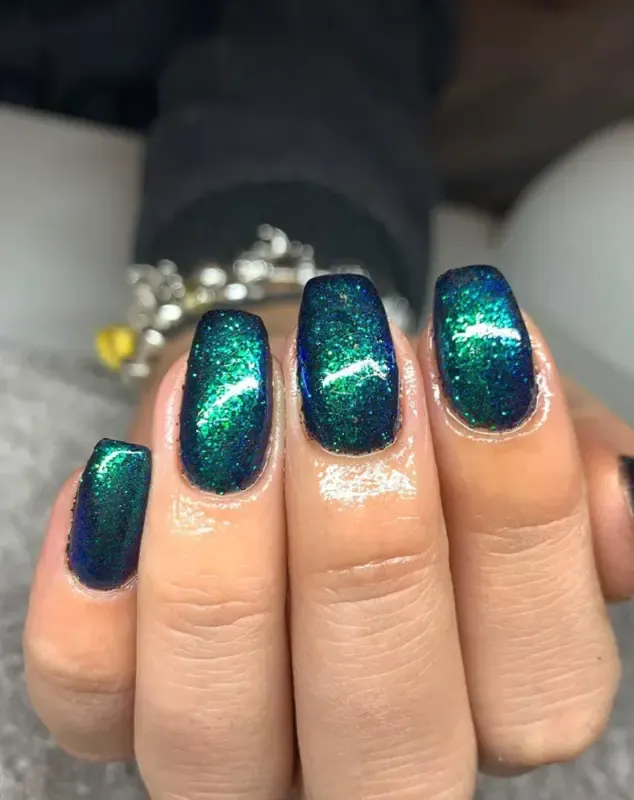 Indigo Nails Jackie Glitter negleglitter rosa