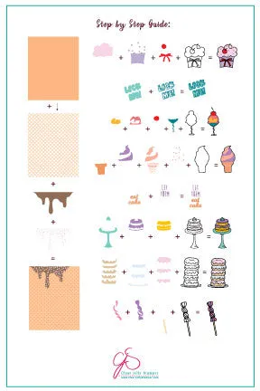 Clear Jelly Stamper Sweet Stuff CjS-54 stempelplade kage slik