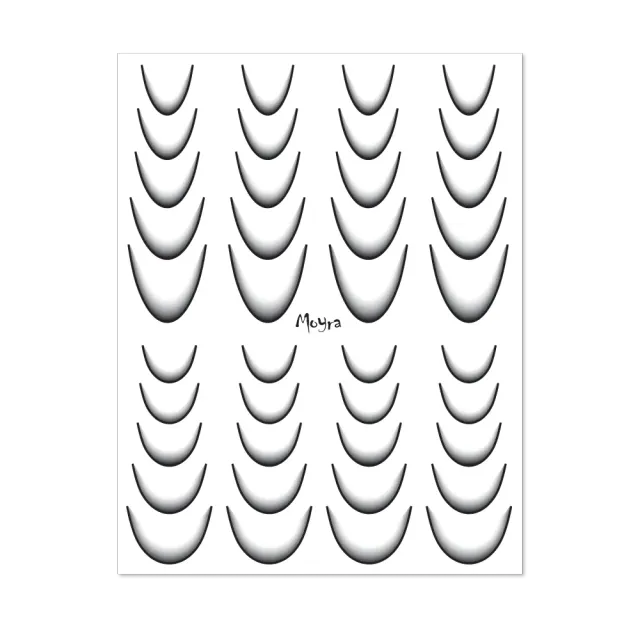 Moyra Watertransfer Selection Ombre No. 11 Black klistermærker