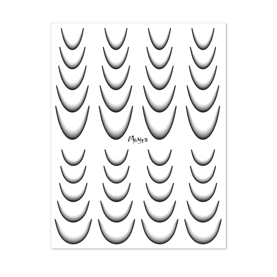 Moyra Watertransfer Selection Ombre No. 11 Black klistermærker