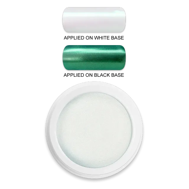 Moyra Shell Green effektpulver 1 g perlemor glans