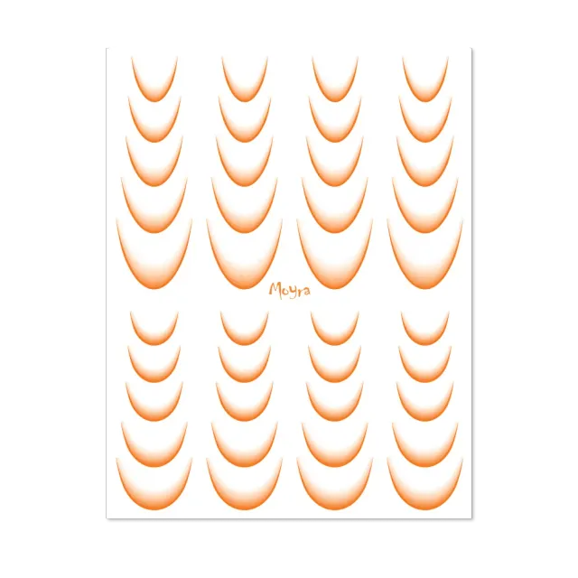 Moyra Watertransfer Ombre 14 Orange negle stickers