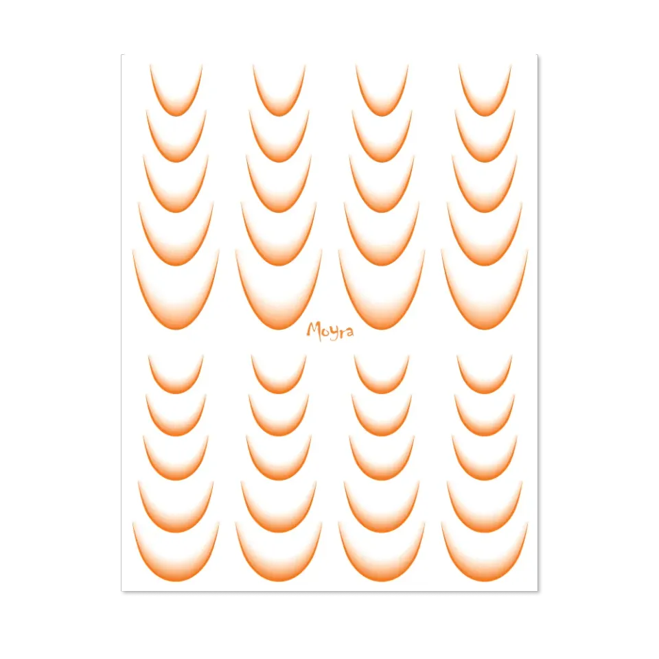 Moyra Watertransfer Ombre 14 Orange negle stickers