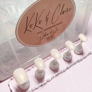 Clear Jelly Stamper Glam & Go kunstige negle squoval 240 stk