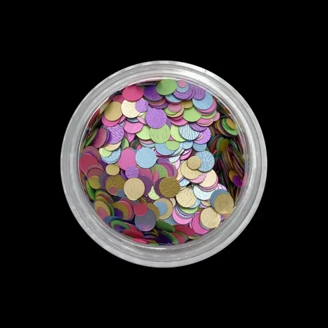 Indigo Nails Beautystones Circles neglefolie matte rainbow