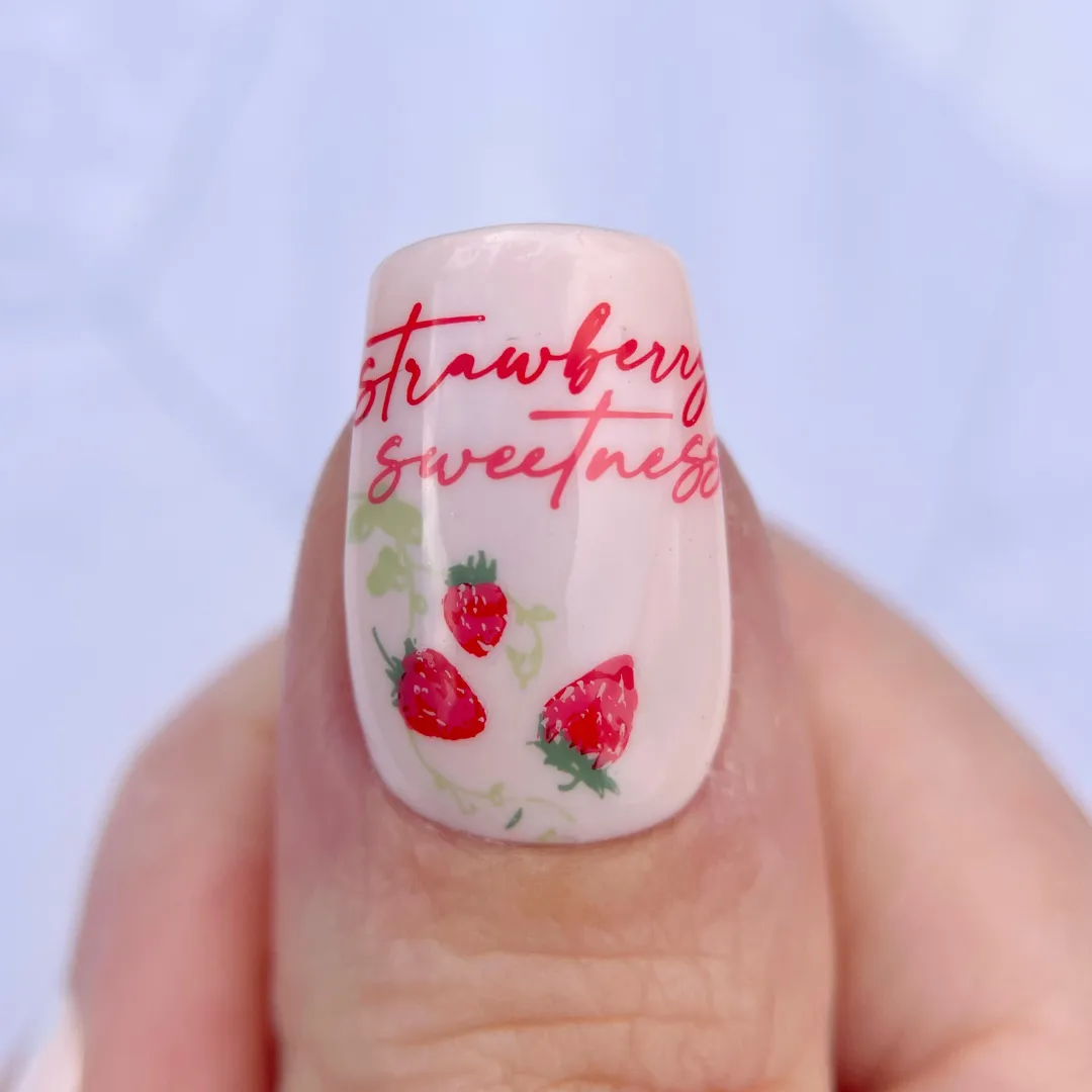 Clear Jelly Stamper Strawberry Sweetness CjS-351 stempelplade jordbær